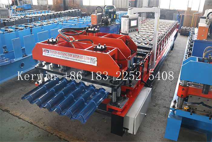 glazed sheet roll forming machine