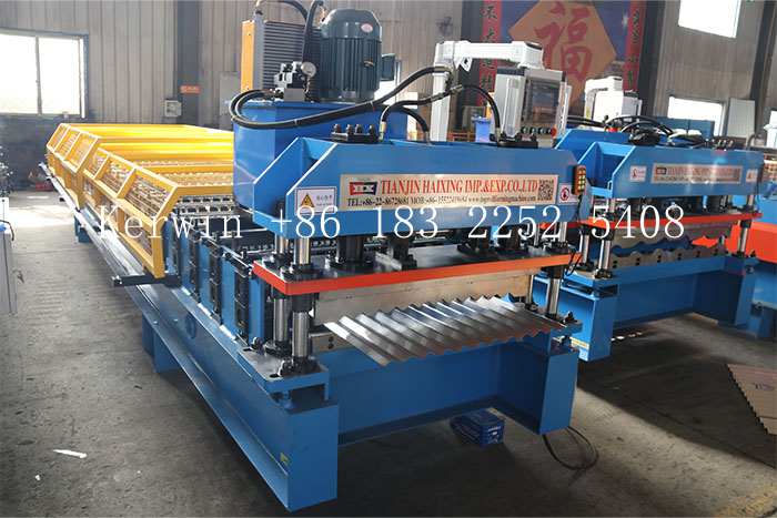 Corrugated roll forming machine