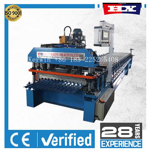Corrugated sheet roll forming machine