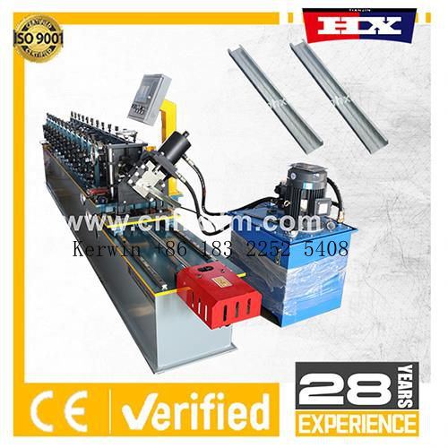 Metal stud making machine