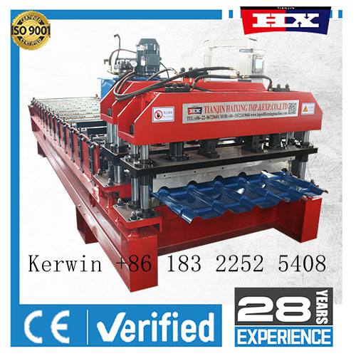 Roof tile forming machine