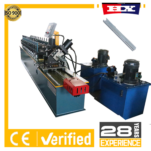 Steel stud forming machine