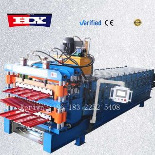 Three layer roll forming machine