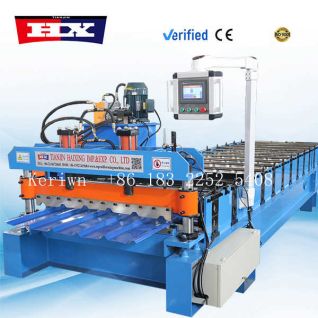 Roof sheet rolling machine