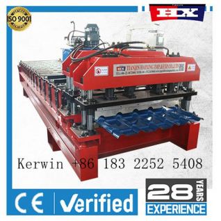 Roof tile forming machine