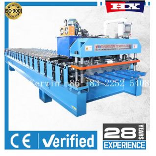 Roof panel roll forming machine